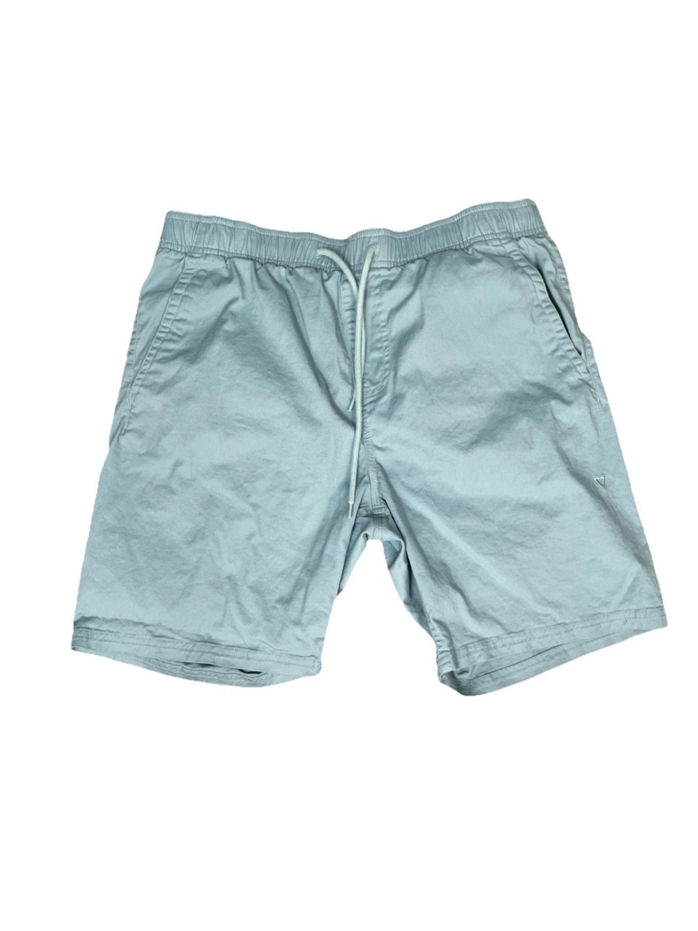 Vissla Organic Cotton Blend Shorts Mens Size Large Sage Green Pull On Drawstring